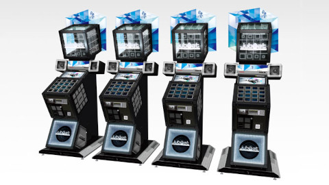 Arcade machines, Jubeat rhythm game by Konami